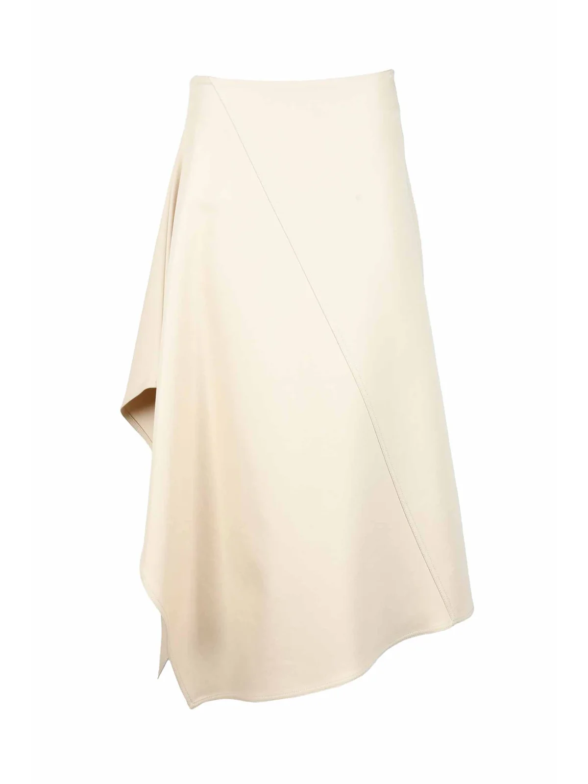 Gonna Lunga Asimmetrica - Beige