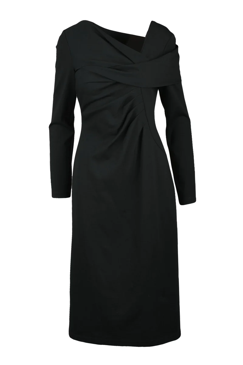 Abito Jersey Sagomato - Nero