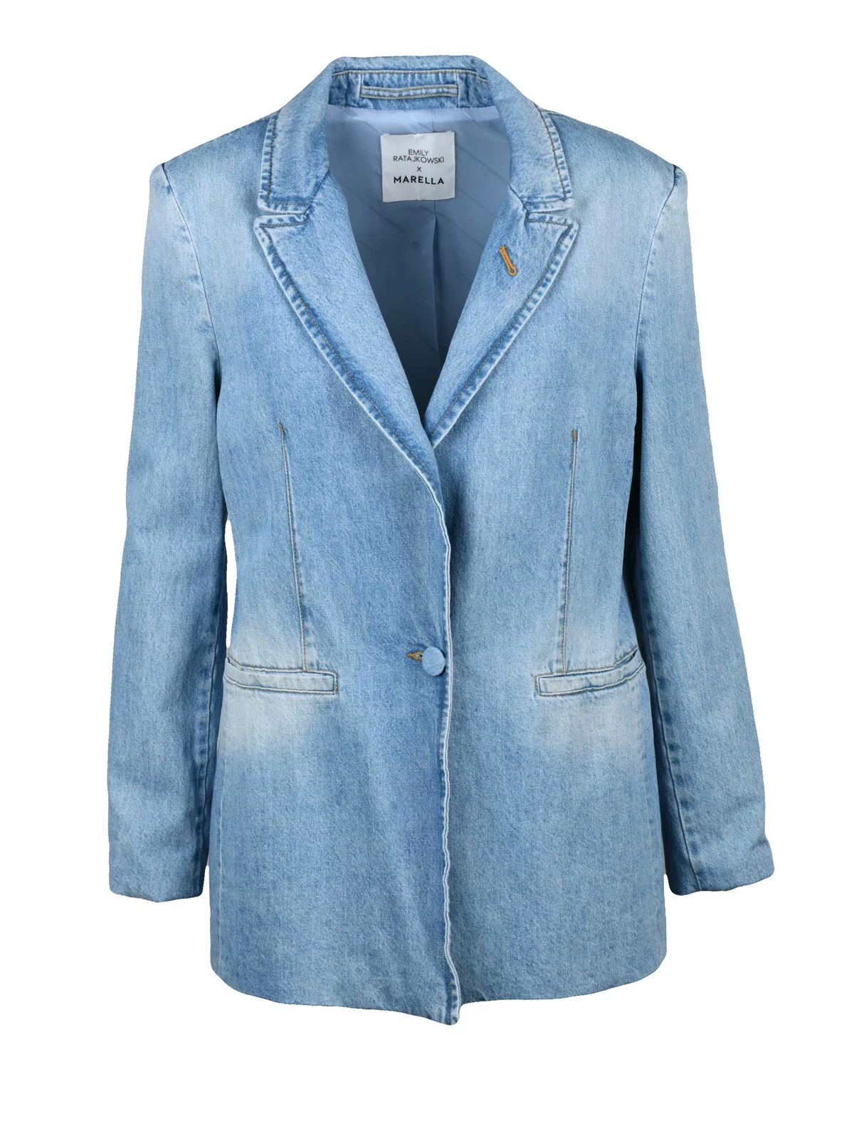 Giacca Denim Cotone - Azzurro