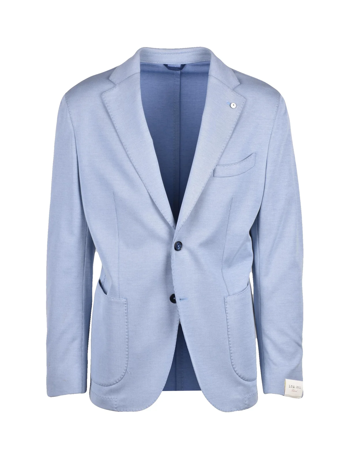 Giacca Blazer Cotone Stretch - Celeste